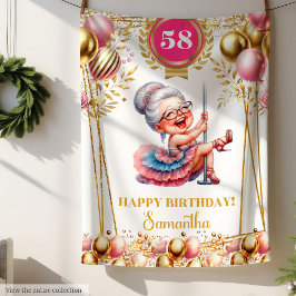 Manta Polar Cita graciosa regalo personalizado de la abuela