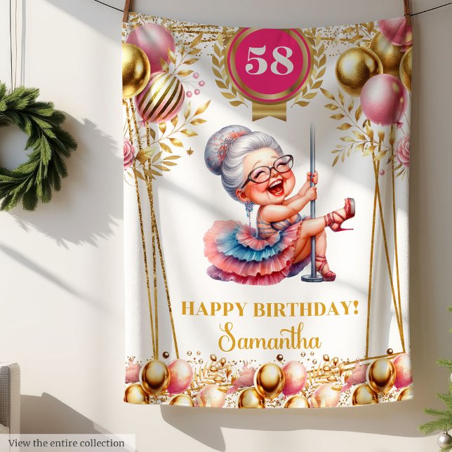 Manta Polar Cita graciosa regalo personalizado de la abuela (Funny Quote Grandma Blanket Personalized Gift)
