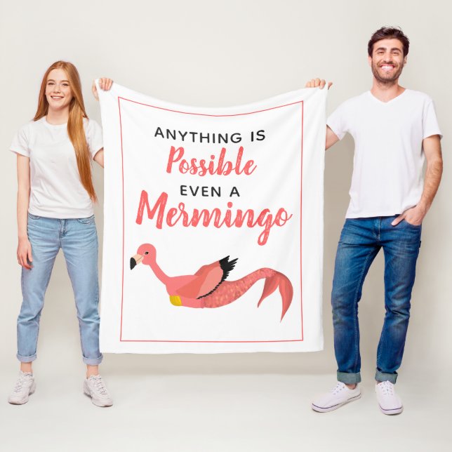 Manta Polar Cita Inspiradora de la sirena rosada Flamingo (In situ)