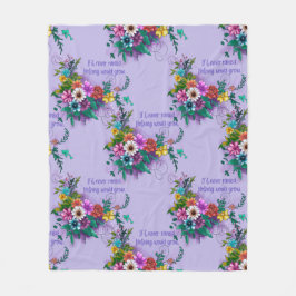 Manta Polar Cita Inspiradora floral