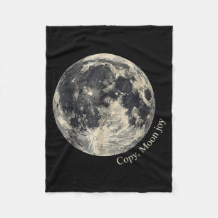 Manta Polar Cita Lunar Divertida Alegría Lunar Copia Retro Ama