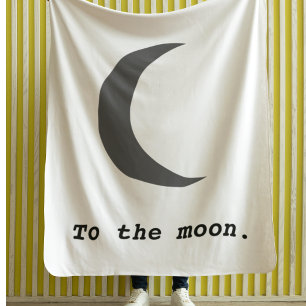 Manta Polar Cita moderna y simple a la luna