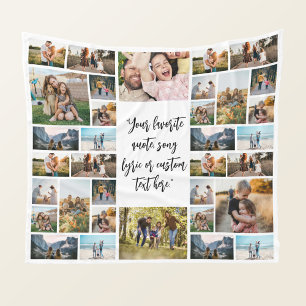 Manta Polar Cita personalizada de 34 Personalizados de Collage