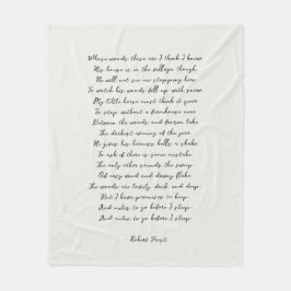 Manta Polar Cita personalizada de poema canción letra personal