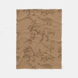 MANTA POLAR CITA PERSONALIZADO DE LA ERA DE DINOSAUR