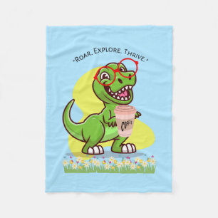 MANTA POLAR CITA PERSONALIZADO DE LA ERA DE DINOSAUR