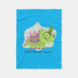 MANTA POLAR CITA PERSONALIZADO DE LA ERA DE DINOSAUR