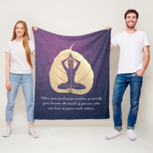 Manta Polar Citas de corte de hojas de bodhi para profesores d