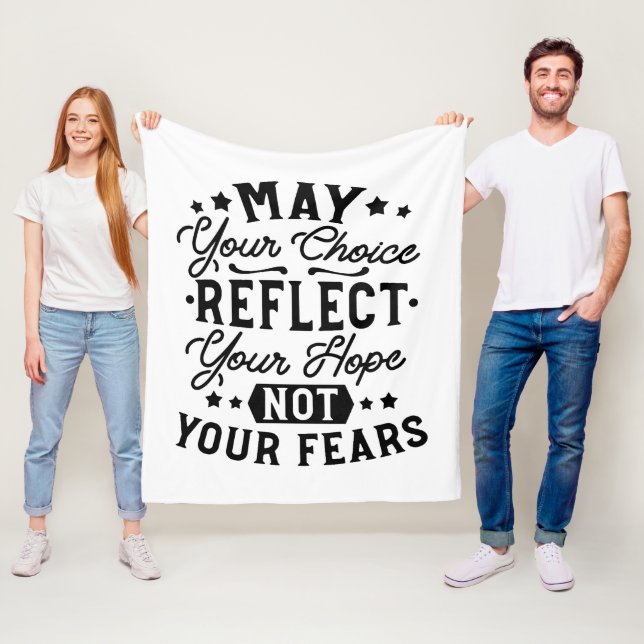 Manta Polar Citas de Que Tu Elección Refleje Tu Esperanza (In situ)