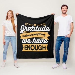 Manta Polar Citas de tipografía de gratitud inspiradora