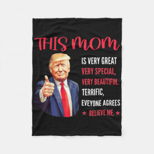 Manta Polar Citas Divertidas de Trump Día de la Madre Esta Mam