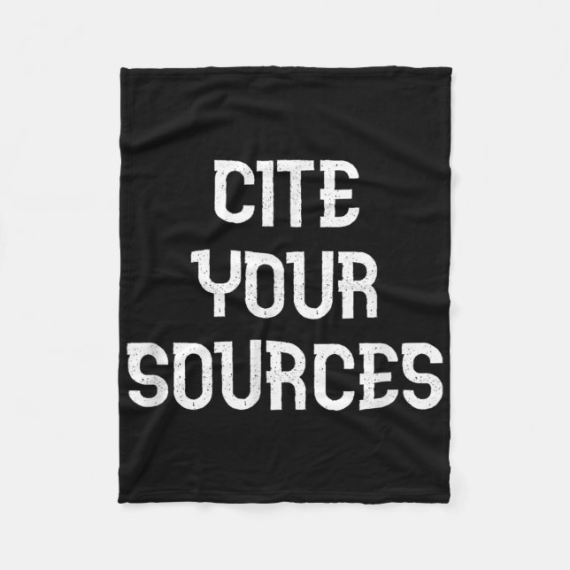 Manta Polar Cite Your Sources Divertido Debate (Anverso)