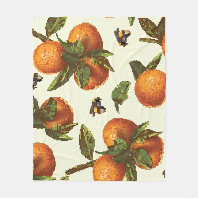 Manta Polar Citrus y Bumblebee: sin foco vintage (Anverso)