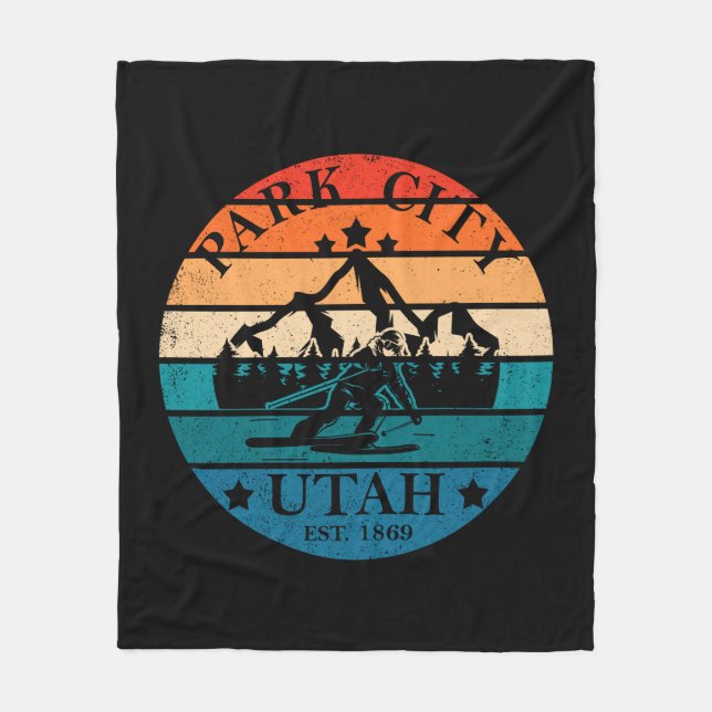 Manta Polar Ciudad del Parque de la Ciudad de Utah (Anverso)