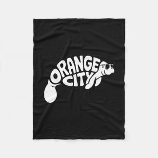 Manta Polar Ciudad Naranja Manatí Orlando Florida Lindo Vacaci