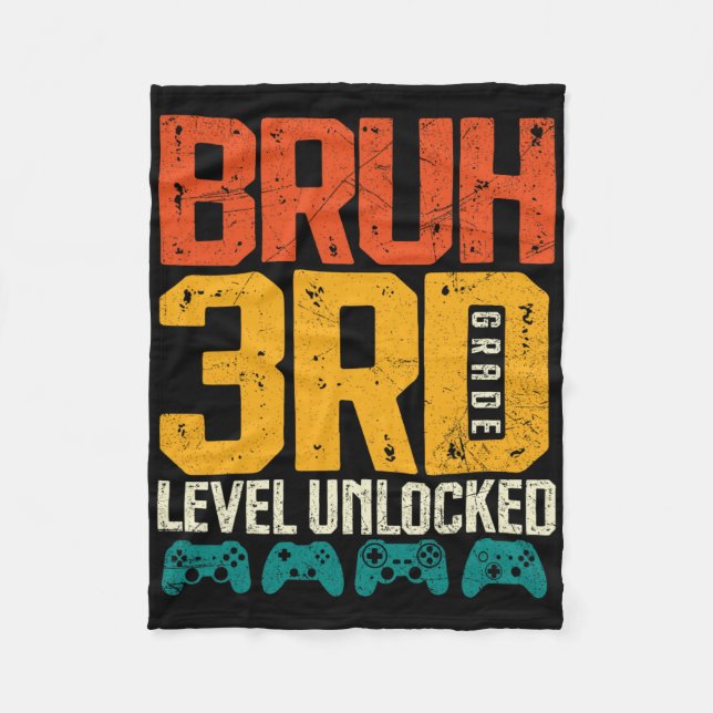 Manta Polar Ck To School 3rd Grade Boys Gamer First Day School (Anverso)