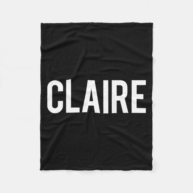Manta Polar Claire - Cool New Funny Name Fan Gift Tee  (Anverso)