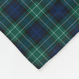 Manta Polar Clan Abercrombie Tartan Blue and Green Plaid