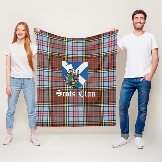 Manta Polar Clan Anderson Ancient Tartan Plaid (In situ)