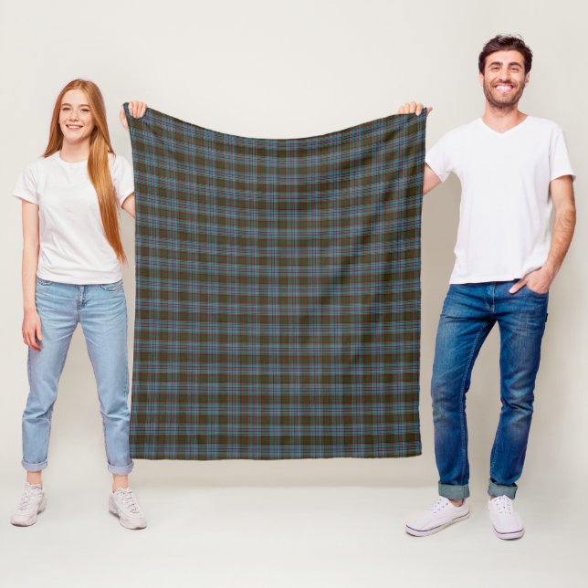 Manta Polar Clan Anderson Tartan Plaid Pattern Scottish (In situ)