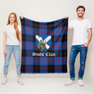Manta Polar Clan Angus Tartán moderno Plaid
