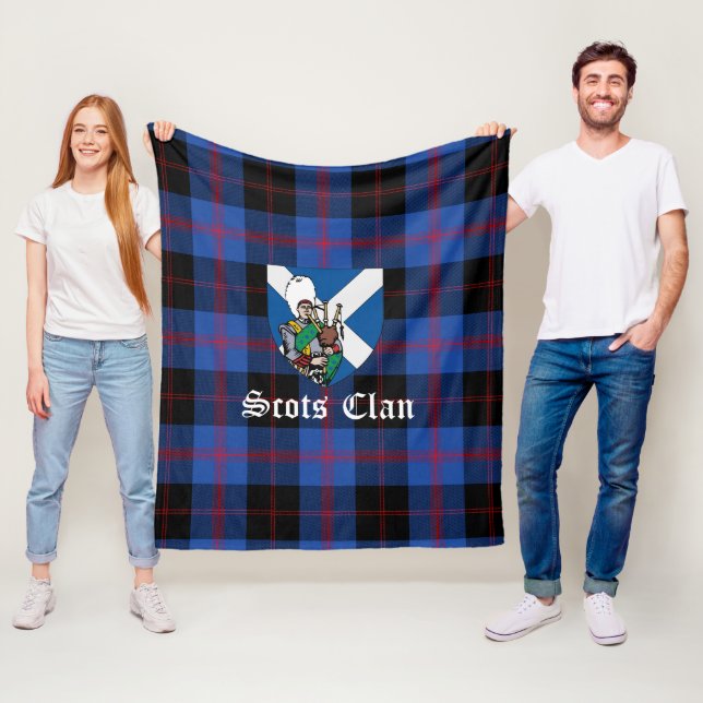 Manta Polar Clan Angus Tartán moderno Plaid (In situ)