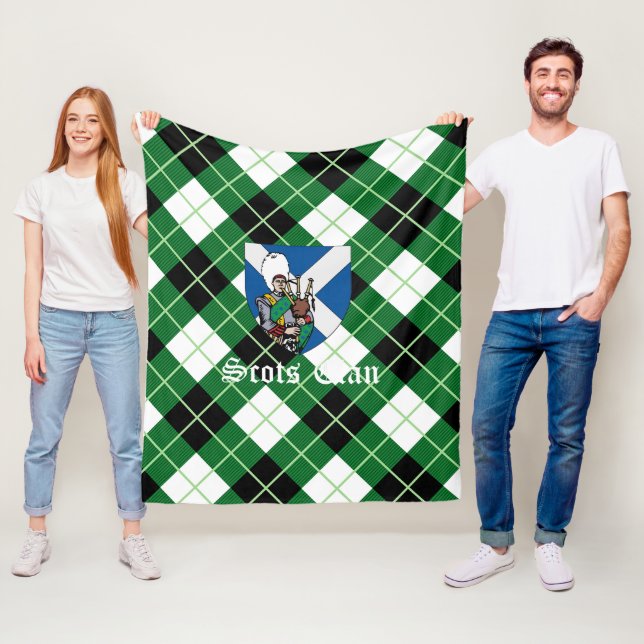Manta Polar Clan Argyle Diagonal Diamond Tartan Plaid Arbuthno (In situ)