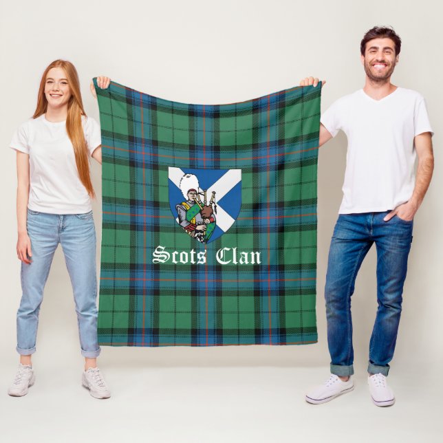 Manta Polar Clan Armstrong Ancient Tartan Plaid (In situ)