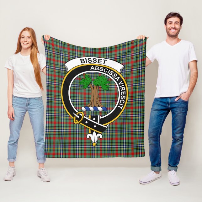 Manta Polar Clan Bisset Tartan Plaid (In situ)