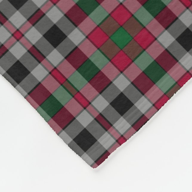 Manta Polar Clan Borthwick Scottish Tartan Plaid Pattern (Esquina)