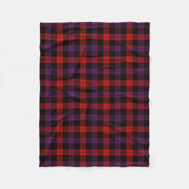 Manta Polar Clan Brown Tartan Plaid (Anverso)