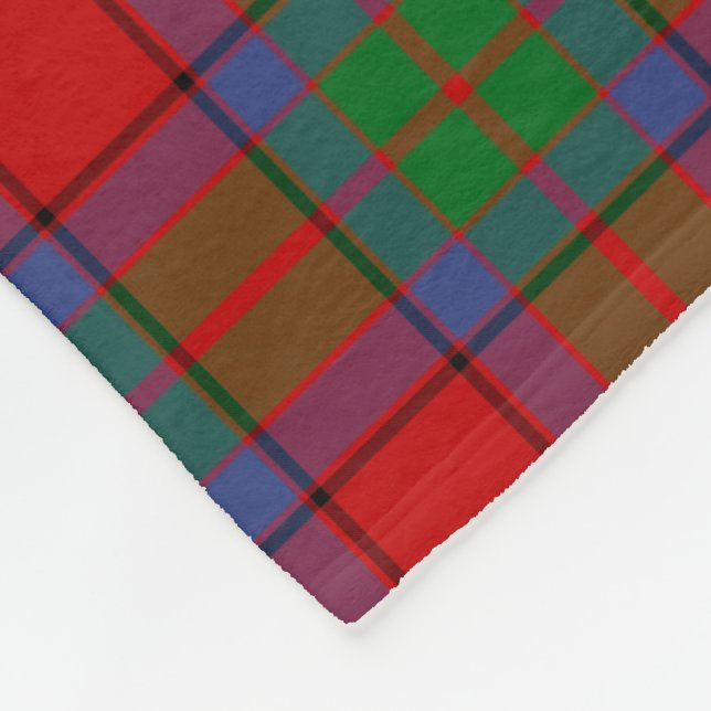 Manta Polar Clan Buccleuch Scottish Tartan Plaid Pattern (Esquina)