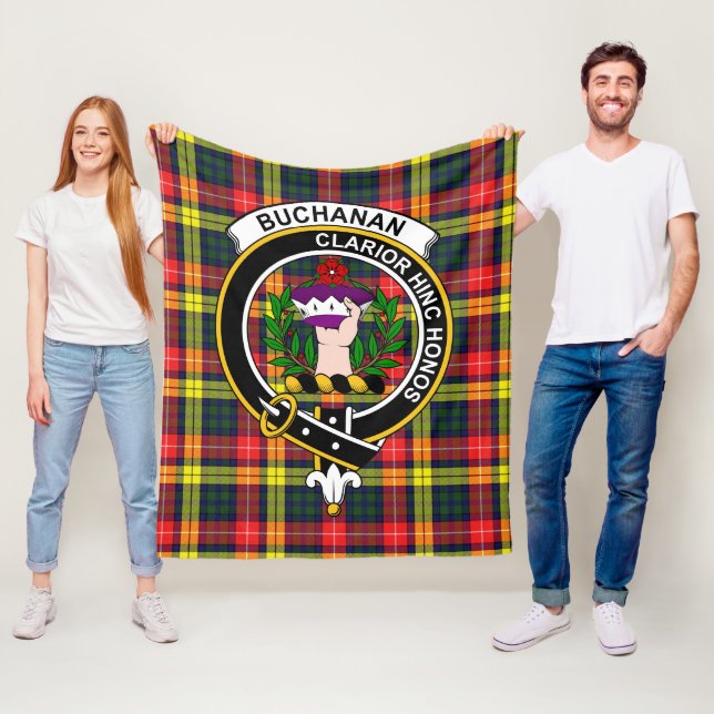 Manta Polar Clan Buchanan Modern Tartan Plaid (In situ)