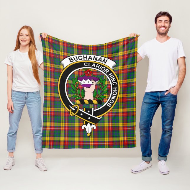 Manta Polar Clan Buchanan Tartan Plaid (In situ)