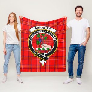 Manta Polar Clan Burnett Modern Tartan Plaid