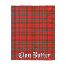 Clan Butter Tartán y Texto Personalizado