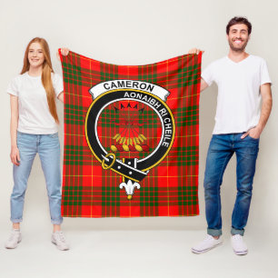 Manta Polar Clan Cameron Modern Tartán Plaid