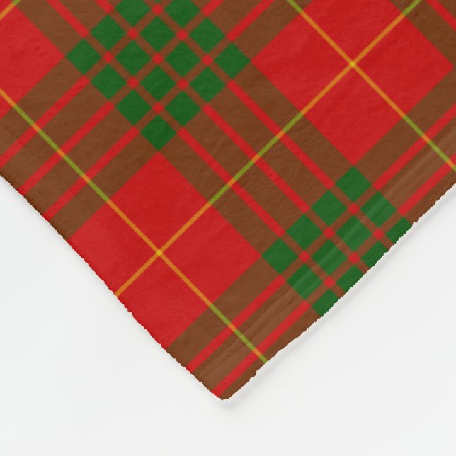 Manta Polar Clan Cameron Scottish Tartan Plaid Pattern (Esquina)