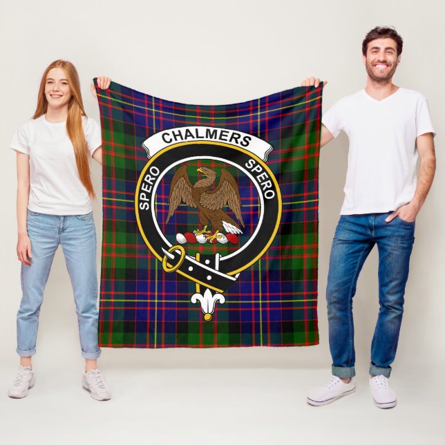 Manta Polar Clan Chalmers Tartán Plaid (In situ)