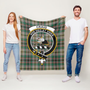 Manta Polar Clan Craig Ancient Tartan Plaid