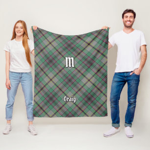 Manta Polar Clan Craig Tartan Fleece Blanket
