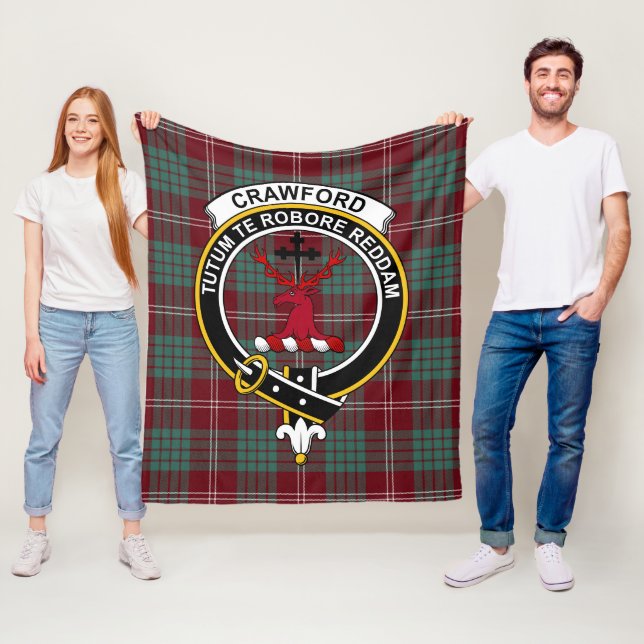 Manta Polar Clan Crawford Modern Tartan Plaid (In situ)