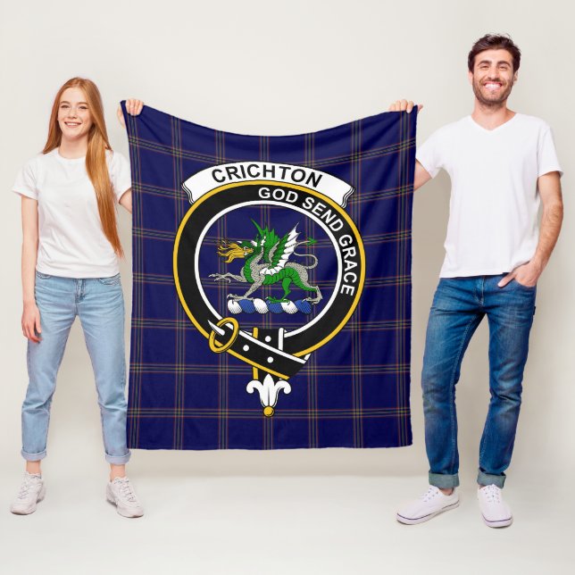 Manta Polar Clan Crichton Tartan Plaid (In situ)
