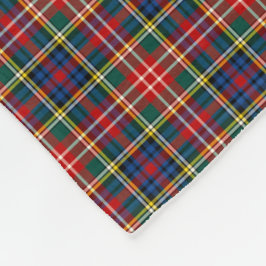 Manta Polar Clan Cristiano Colorful Red Scottish Tartán