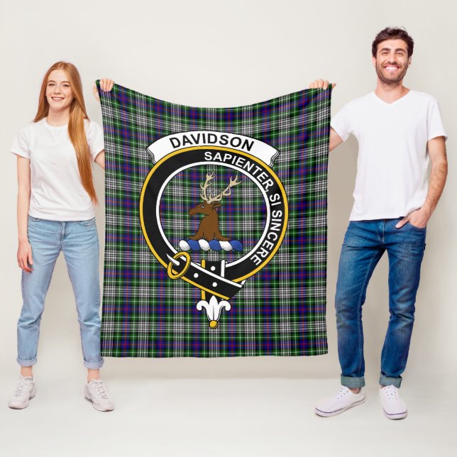 Manta Polar Clan Davidson de Tulloch Vestido Tartan Plaid (In situ)