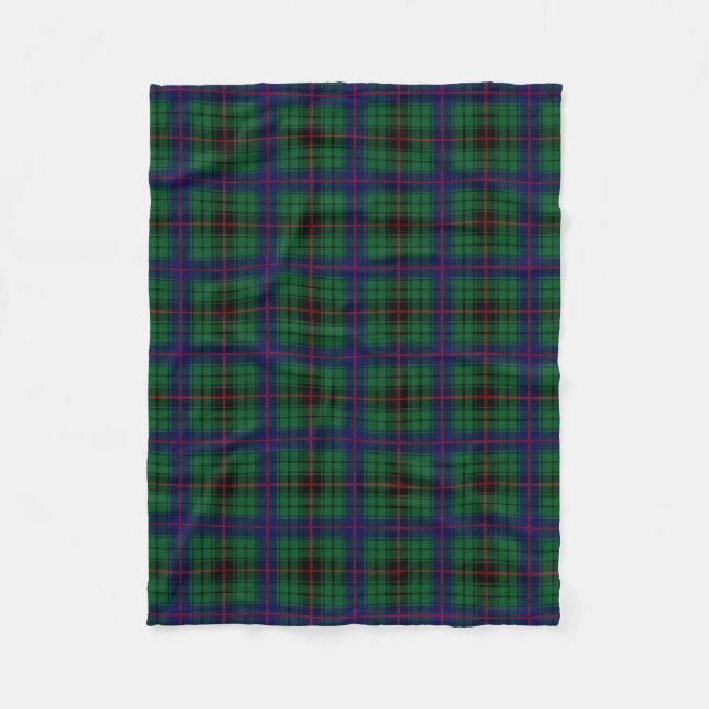 Manta Polar Clan Davidson Tartan Plaid (Anverso)