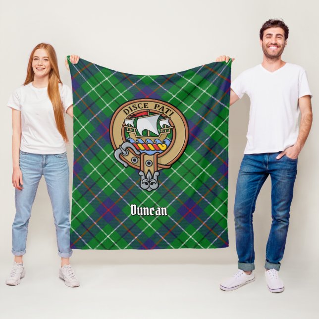 Manta Polar Clan Duncan Crest over Tartan (In situ)