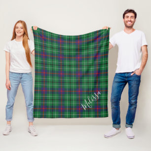 Manta Polar Clan Duncan Plaid Tartan Añadir su Nombre Personal