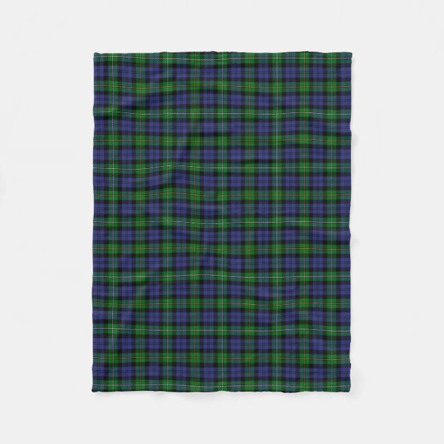 Manta Polar Clan escocés Campbell de Loudoun Tartán Plaid (Anverso)