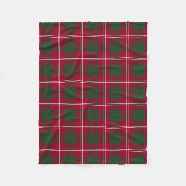 Manta Polar Clan escocés Crawford Tartan Plaid (Anverso)